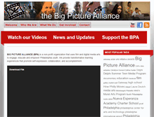 Tablet Screenshot of bigpicturealliance.org